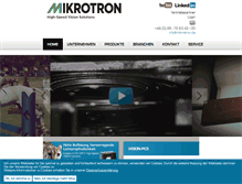 Tablet Screenshot of mikrotron.de